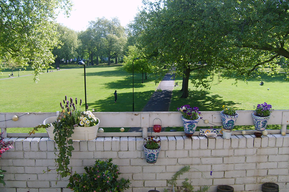 London Fields, vu de notre balcon...